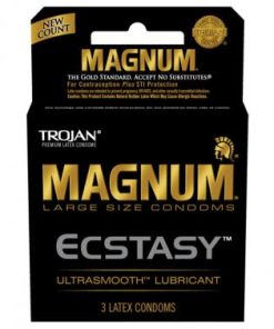 Trojan Magnum Ecstasy Latex Condoms 3 Pack