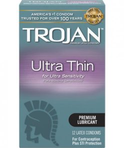 Trojan Sensitivity Ultra Thin Latex Condoms 12 Pack