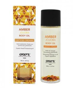 Exsens Organic Body Oil W/stones -  Amber Jojoba 100 Ml