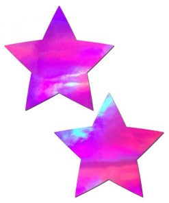 Pastease Holographic Star Pink Pasties O/S