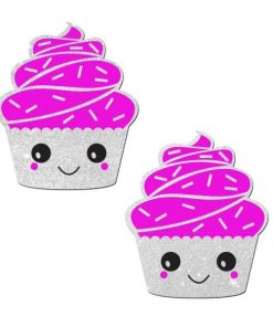 Pastease Cupcake White Glittery Frosting Nipple Pasties O/S