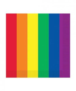 Pride Luncheon Napkins - Rainbow Pack Of 16