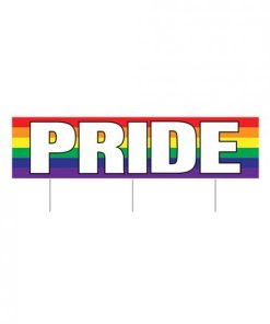 Plastic Jumbo Pride Yard Sign