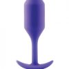 B-Vibe Snug Plug 2 Weighted 4 ounces Purple