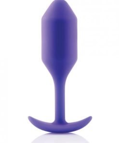 B-Vibe Snug Plug 2 Weighted 4 ounces Purple