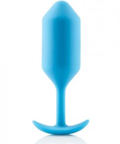 B-Vibe Snug Plug 3 6.35oz Weighted Teal Blue