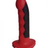 Electrastim Silicone Fusion Komodo Dildo Red Black