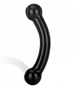 Glas Double Bull Glass Dildo Black