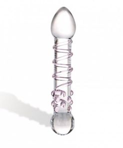 Spiral Staircase Full Tip Glass Dildo