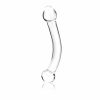 Glas 7 inches Curved Glass G Spot Stimulator Clear