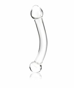 Glas 7 inches Curved Glass G Spot Stimulator Clear