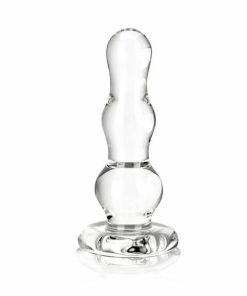 Glas 4 inches Butt Plug Clear Glass