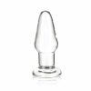 Glas 3.5 inches Glass Butt Plug Clear