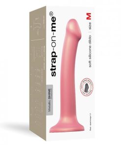 Strap On Me Flexible Dildo - Metallic Rose