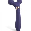 Love To Love Fireball Forked Vibrator - Midnight Indigo