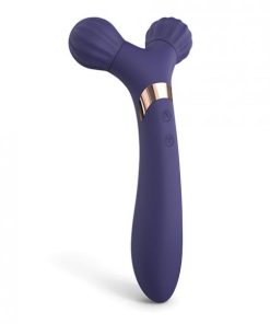 Love To Love Fireball Forked Vibrator - Midnight Indigo