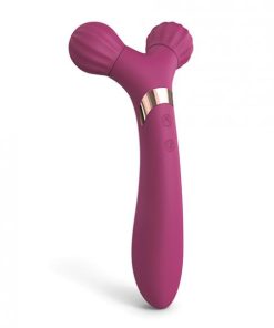 Love To Love Fireball Forked Vibrator - Plum Star