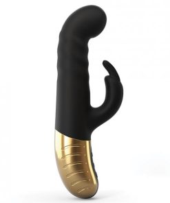 Dorcel G-Stormer Thrusting G-Spot Rabbit Vibrator Black Gold