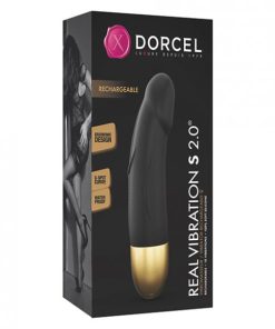 Dorcel Real Vibration S 6" Rechargeable Vibrator 2.0 - Gold