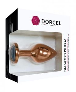 Dorcel Aluminium Bejeweled Diamond Plug - Rose Gold Medium