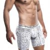 Male Basics Spider Hipster Boxer Brief White/black Md