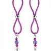 Bijoux De Nip Nipple Halos Flower Charm Purple