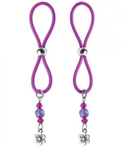 Bijoux De Nip Nipple Halos Flower Charm Purple