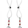 Bijoux De Nip Nipple Halos Heart Charm Red