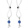 Bijoux De Nip Nipple Halos Moon & Star Charm Blue Clear