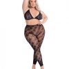 Pink Lipstick All About Leaf Bra & Leggings Black Qn