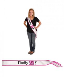 Finally 21! Satin Sash