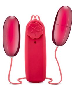 Double Pop Eggs Cerise Pink Vibrating Bullet