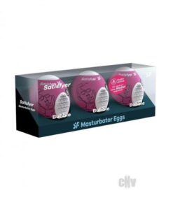 Satisfyer Masturbator Egg 3er Set Bubble