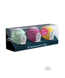 Satisfyer Masturbator Egg 3pk Riff/bubb