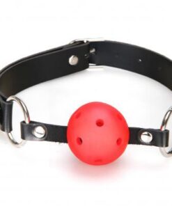 Lux Fetish Breathable Ball Gag Red