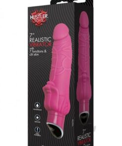 Hustler 7 Real Vibe 7x W/ Clit Stim Pnk