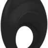 Ovo B5 Silicone Cock Ring Waterproof Black And Chrome