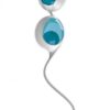 Ovo L1 Silicone Love Balls Waterproof White And Light Blue