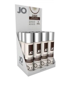 JO Silicone Free Hybrid Water Coconut Lubricant 12 Count Display