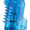 The Fing Os Fun Finger Vibe Silicone Waterproof 6 Per Display Tingly Only Blue