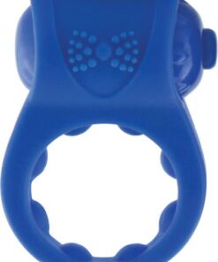 Primo Tux Silicone Vibe Ring Waterproof Blue 6 Piece Display