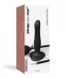 Strap On Me Inflatable Dildo Plug - Black