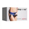 Strap On Me Leatherette Curious Harness - Metallic Blue