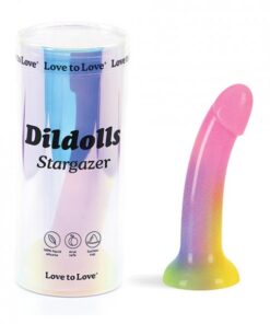 Love To Love Silicone Dildolls Stargazer - Gradient Rainbow W/glitter