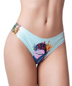 =mememe Botanic Panic Lips Printed Thong Lg