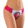 Mememe Intrigue Kissberry Printed Thong Lg