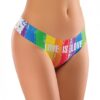 Mememe Pride Love Is Printed Thong Lg