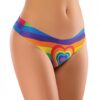 Mememe Pride Heart Printed Thong Lg