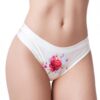 =mememe Flower Power Rose Printed Thong Lg