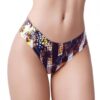 =mememe Go Wild Snake Printed Thong Lg